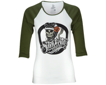 Cargar imagen en el visor de la galería, BLUSA SUAVECITA BASEBALL OG - VERDE MILITAR.